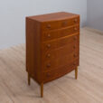 Danish chest of drawers in teak by Kai Kristiansen s  scaled