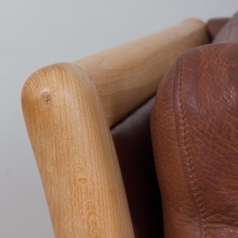 22063 Vintage 3 seater sofa in brown leather by Mogens Hansen, 1960s-12 Vintage seater sofa in brown leather by Mogens Hansen s scaled