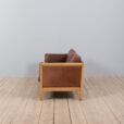 Vintage  seater sofa in brown leather by Mogens Hansen s  scaled