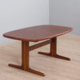 Vintage Danish rosewood oval extension table with two leaves Skovby s scaled