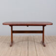 Vintage Danish rosewood oval extension table with two leaves Skovby s scaled