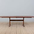 Vintage Danish rosewood oval extension table with two leaves Skovby s scaled