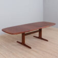 Vintage Danish rosewood oval extension table with two leaves Skovby s scaled