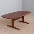 Vintage Danish rosewood oval extension table with two leaves Skovby s scaled