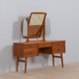 Norwegian dressing table with a mirror teak vanity with drawers scaled