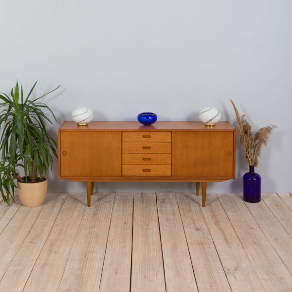 Scandinavian mid century teak sideboard with  drawers  scaled
