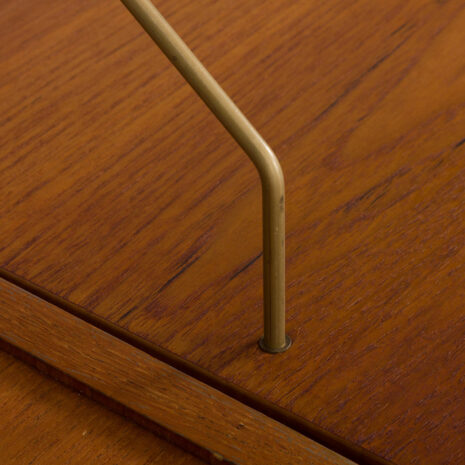 22077 Modular teak wall unit with 2 cabinets and home office desk, PS Sorensen Cadovius shelving system, Denmark 60s-13 Modular teak wall unit with cabinets and home office desk PS Sorensen Cadovius shelving system Denmark s scaled