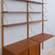 VintageRandersmodularteakshelvingsystemwithadesk,SorensenCadoviuswallunit,Denmarks