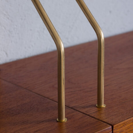 22079.1 Vintage modular teak shelving system with a desk and a cabinet in style of Sorensen Cadovius wall unit, Denmark 1960s-17 VintageRandersmodularteakshelvingsystemwithadesk,SorensenCadoviuswallunit,Denmarks