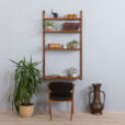 Home office Cadovius teak wall unit with a desk shelf Denmark s  scaled