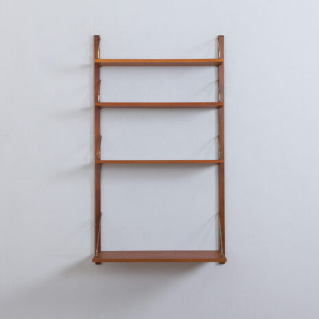 22080 Home office Cadovius teak wall unit with a desk shelf, Denmark, 1960s-3 Home office Cadovius teak wall unit with a desk shelf Denmark s scaled