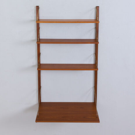 22080 Home office Cadovius teak wall unit with a desk shelf, Denmark, 1960s-9 Home office Cadovius teak wall unit with a desk shelf Denmark s scaled