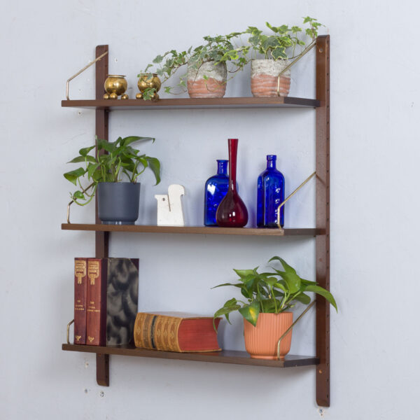Three floating shelves wall unit by Poul Cadovius Sorensen  scaled