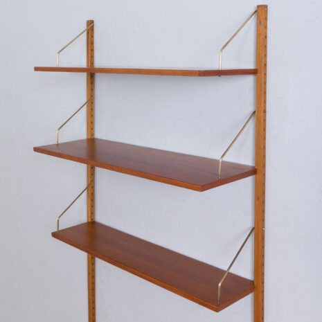 22082 Home office teak desk wall unit with 3 modular shelves by Thygesen and Sorensen for Hansen _ Guldborg, Denmark 1960s-10 Home office teak desk wall unit with modular shelves by Thygesen and Sorensen for Hansen Guldborg Denmark s scaled