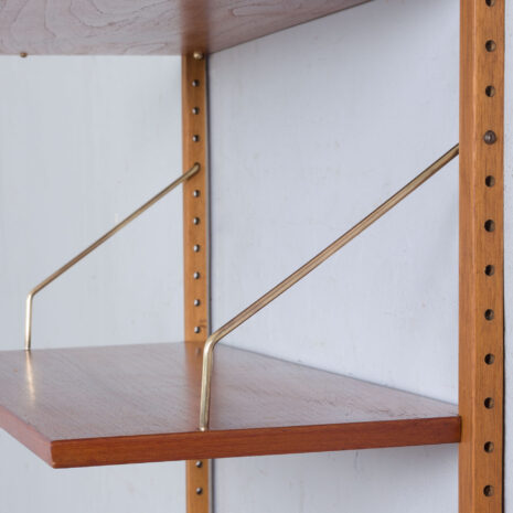 22082 Home office teak desk wall unit with 3 modular shelves by Thygesen and Sorensen for Hansen _ Guldborg, Denmark 1960s-13 Home office teak desk wall unit with modular shelves by Thygesen and Sorensen for Hansen Guldborg Denmark s scaled