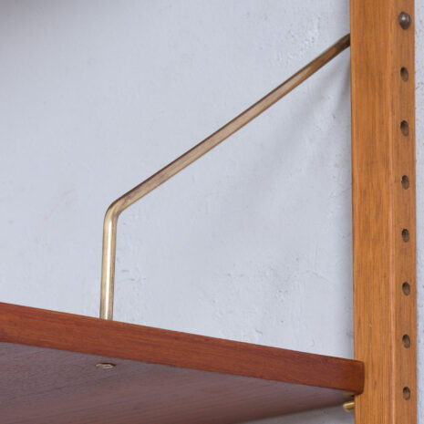 22082 Home office teak desk wall unit with 3 modular shelves by Thygesen and Sorensen for Hansen _ Guldborg, Denmark 1960s-16 Home office teak desk wall unit with modular shelves by Thygesen and Sorensen for Hansen Guldborg Denmark s scaled