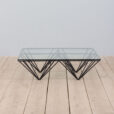 Vintage Alanda glass coffee table in style of Paolo Piva for BB Italia scaled
