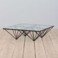 Vintage Alanda glass coffee table in style of Paolo Piva for BB Italia scaled