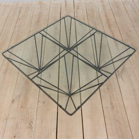 22093 Vintage Alanda glass coffee table in style of Paolo Piva for BB Italia-4 Vintage Alanda glass coffee table in style of Paolo Piva for BB Italia scaled