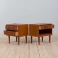 Danish teak nightstands with a drawer