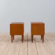 Danish teak nightstands with a drawer
