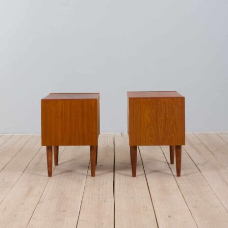 21010 Danish teak 2 nightstands with a drawer -5 Danish teak nightstands with a drawer