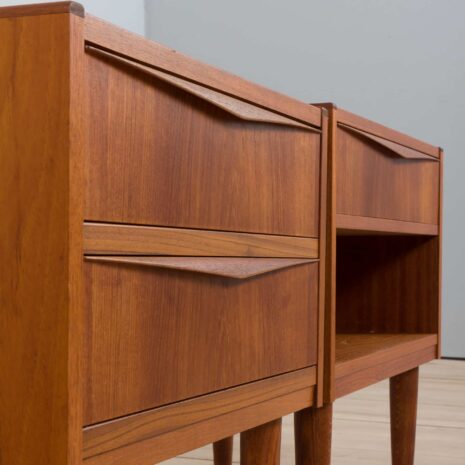 21010 Danish teak 2 nightstands with a drawer -9 Danish teak nightstands with a drawer