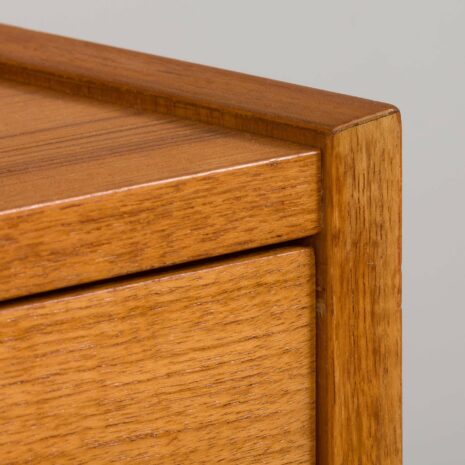 21435 Scandinavian mid century bookcase with chest of drawers in light teak, 1970s-14 Scandinavian mid century bookcase with chest of drawers in light teak s