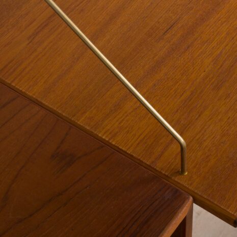 22040 Hansen Guldborg 2 bay teak wall unit w- desk-15 Hansen Guldborg bay teak wall unit w desk