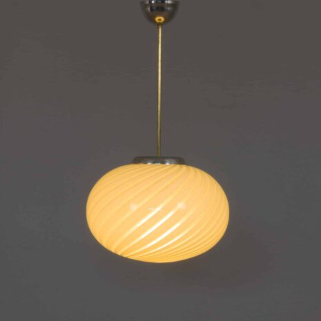 22053 Szklana lampa wisząca swirl-6 Glass swirl pendant lamp