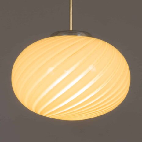 22053 Szklana lampa wisząca swirl-7 Glass swirl pendant lamp
