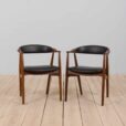 pair of danish teak chairs