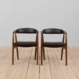pair of danish teak chairs