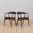 pair of danish teak chairs