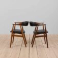 pair of danish teak chairs