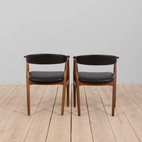 22067 pair of danish teak chairs-26 pair of danish teak chairs