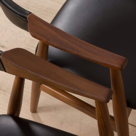 22067 pair of danish teak chairs-28 pair of danish teak chairs