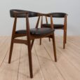 pair of danish teak chairs