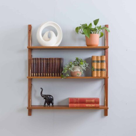 22094 one bay Sorensen cadovius wallunit 3 shelves-1 one bay Sorensen cadovius wallunit shelves