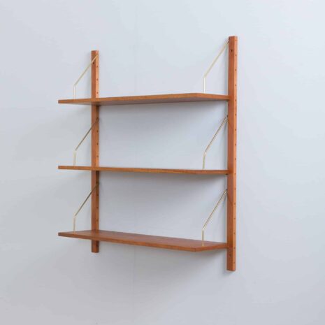 22094 one bay Sorensen cadovius wallunit 3 shelves-4 one bay Sorensen cadovius wallunit shelves