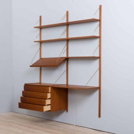 22095 two bay deskshelf 5 shelves_-6 two bay deskshelf shelves