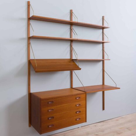 22095 two bay deskshelf 5 shelves_-7 two bay deskshelf shelves