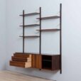 Danish rosewood royal Cado wall unit with cabinets and modular shelving