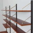 Royal Cado Teak wall unit with  cabinets and modular shelving system Cadovius