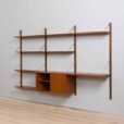 cadovius threebay unit with deskshelf shelves