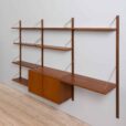cadovius threebay unit with deskshelf shelves