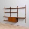cadovius threebay unit with deskshelf shelves