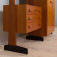 italian freestanding wall unit in the style of Vittorio Dassi with large wardrobe s