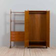 italian freestanding wall unit in the style of Vittorio Dassi with large wardrobe s