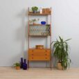 Ergo bookcase free standing Scandinavian teak Wall unit by John Texmon and Einar Blindheim Norway s